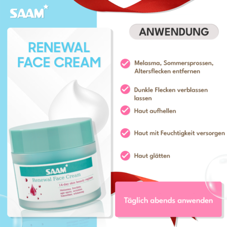 SAAM Renewal Face Cream Vorteile